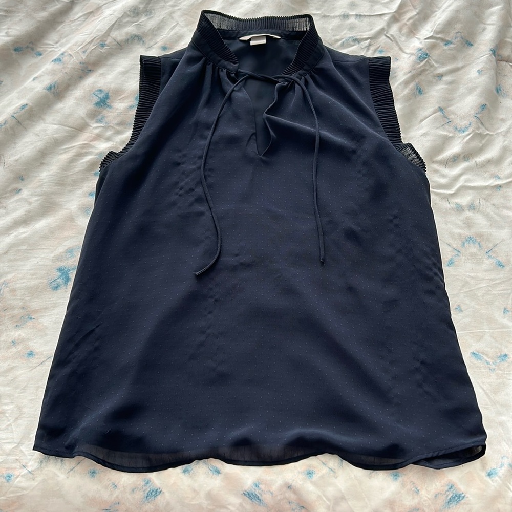 H&M Navy Blue Blouse